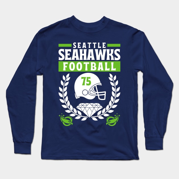 Seattle Seahawks 1975 Football Edition 2 Long Sleeve T-Shirt by Astronaut.co